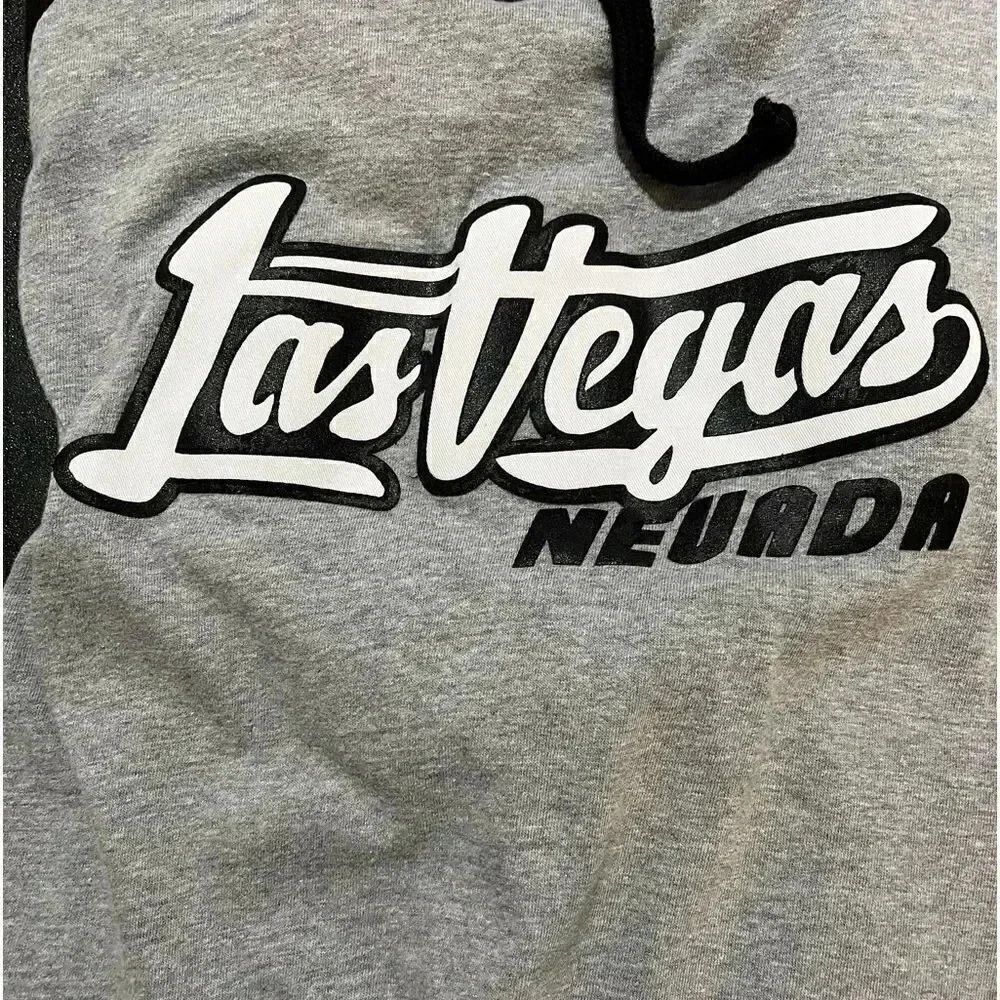 100% cotton XXL Las Vegas hoodie with raglan sleeves EUC - Picture 5 of 5